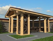 Альтанка 17,5 кв.м.